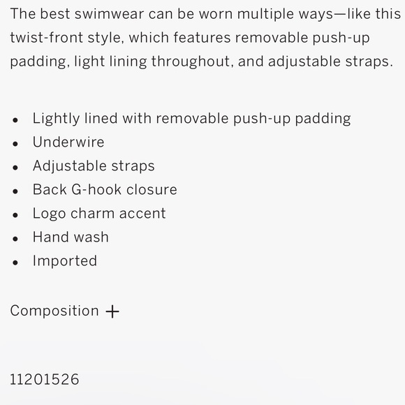 NWT Victoria’s Secret Shoreline Blue Removable Twist Push Up Bikini Top 40C - Picture 4 of 4